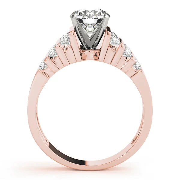 Multirow Channel Set Peg Head Engagement Ring - Image 8