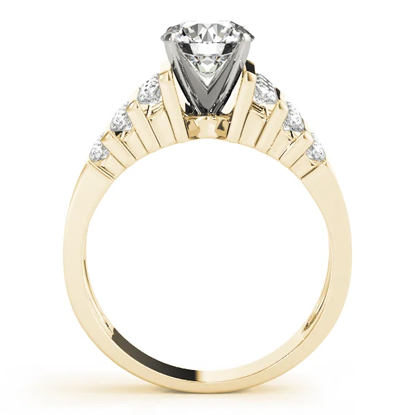 Multirow Channel Set Peg Head Engagement Ring - Image 5