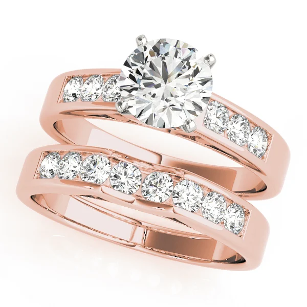 Single Row Channel Set Peg Head Engagement Ring - Image 9