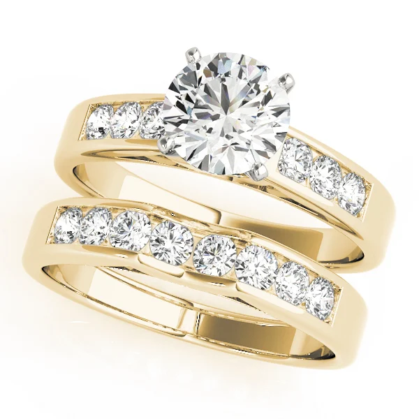 Single Row Channel Set Peg Head Engagement Ring - Image 6