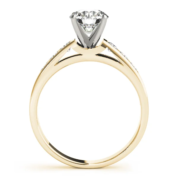Single Row Channel Set Peg Head Engagement Ring - Image 5