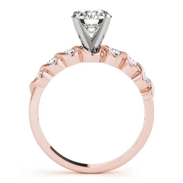 Single Row Peg Head Engagement Ring - Image 8