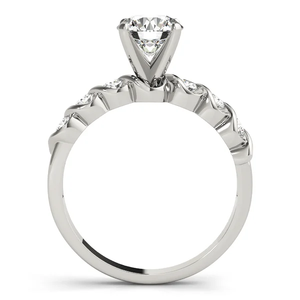 Single Row Peg Head Engagement Ring - Image 2