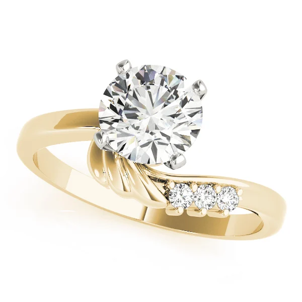 Bypass Peg Head Engagement Ring - Image 4