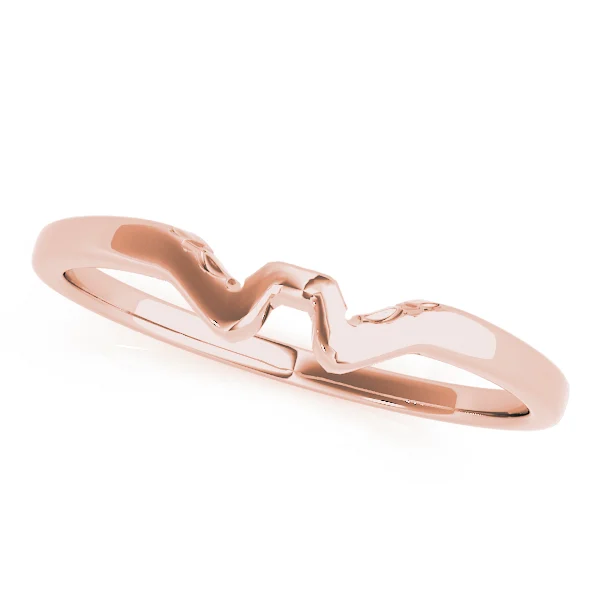 Gold Curved Wedding Bands - Image 5