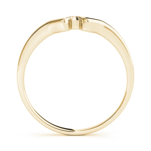 Gold Curved Wedding Bands - Image 4