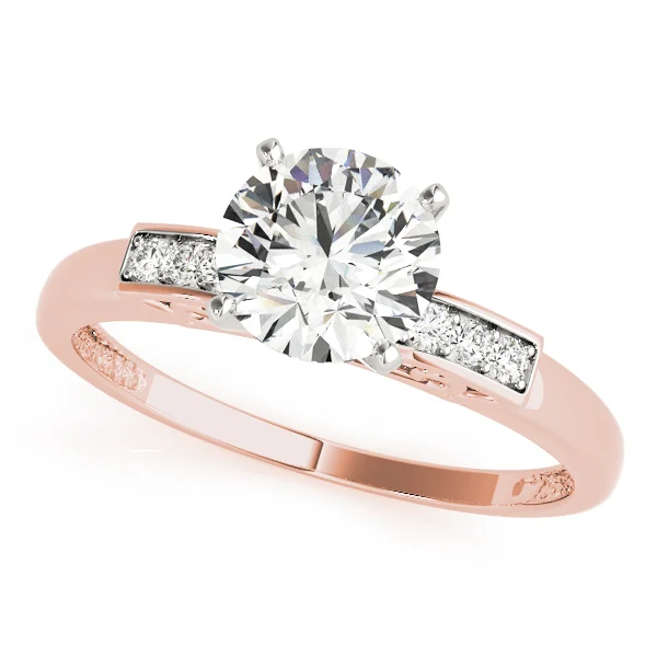 Single Row Peg Head Engagement Ring - Image 7