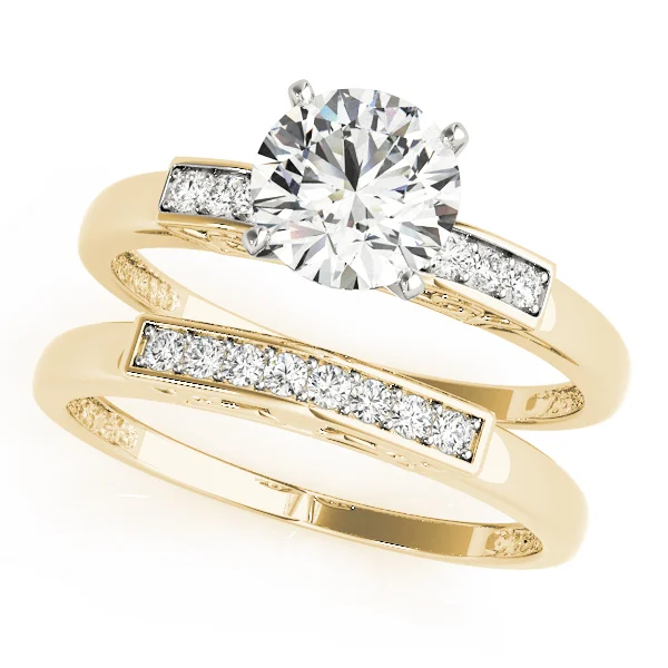 Single Row Peg Head Engagement Ring - Image 6