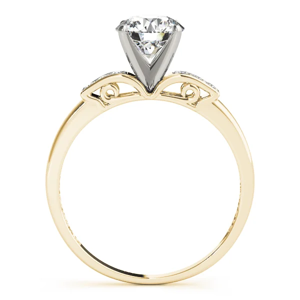 Single Row Peg Head Engagement Ring - Image 5