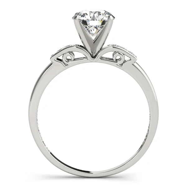 Single Row Peg Head Engagement Ring - Image 2