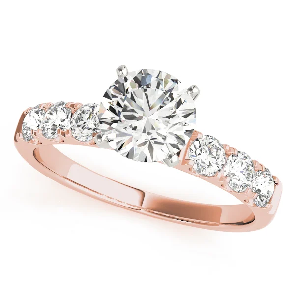 Single Row Split Prong Engagement Ring - Image 7