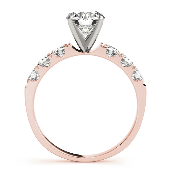 Single Row Split Prong Engagement Ring - Image 8
