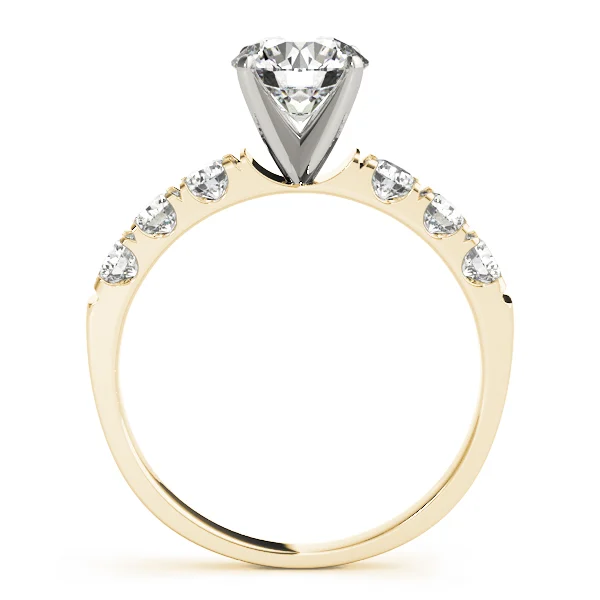 Single Row Split Prong Engagement Ring - Image 5