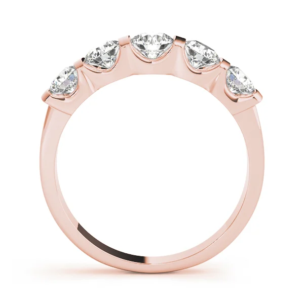 5-Stone Bar Set Wedding Band - Image 6