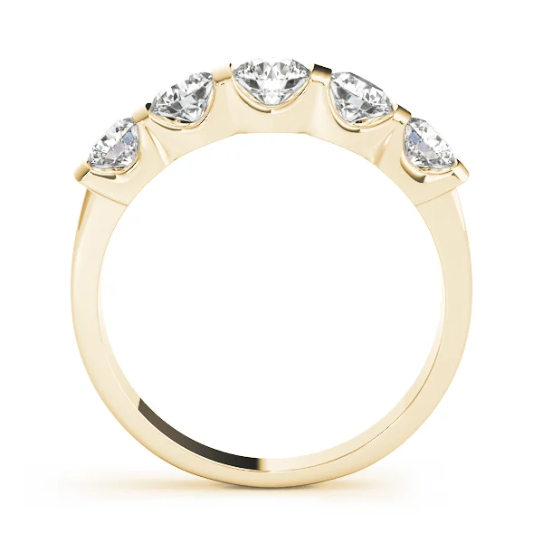 5-Stone Bar Set Wedding Band - Image 4