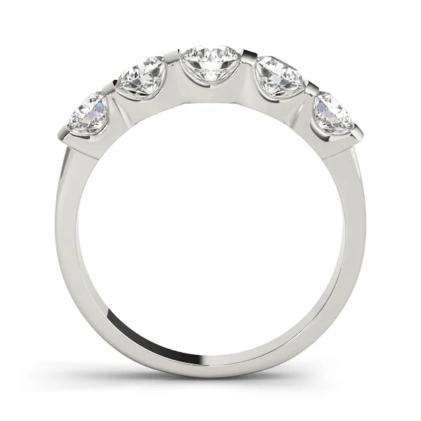 5-Stone Bar Set Wedding Band - Image 2