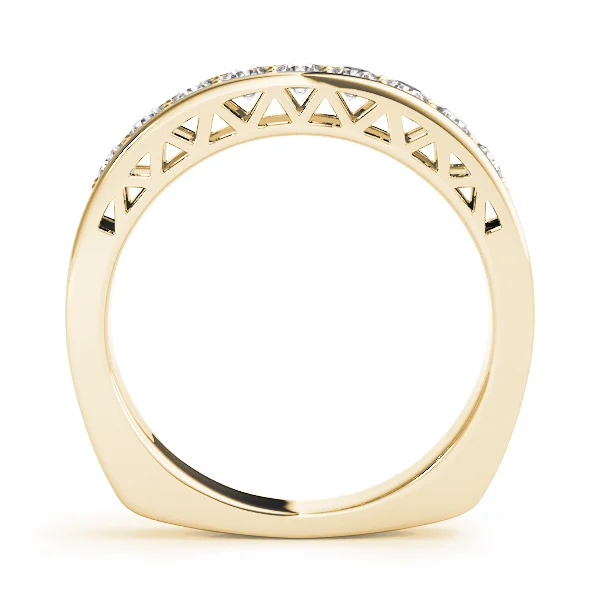 Single Row Prong In Channel Wedding Ring - Image 4