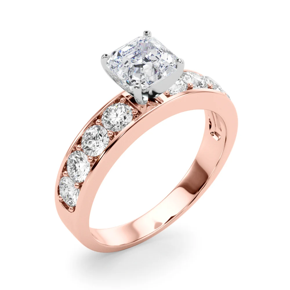 Single Row Channel Set Engagement Ring - Image 108