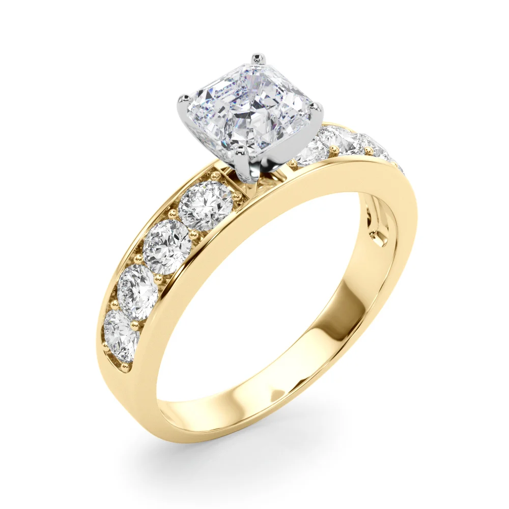 Single Row Channel Set Engagement Ring - Image 104