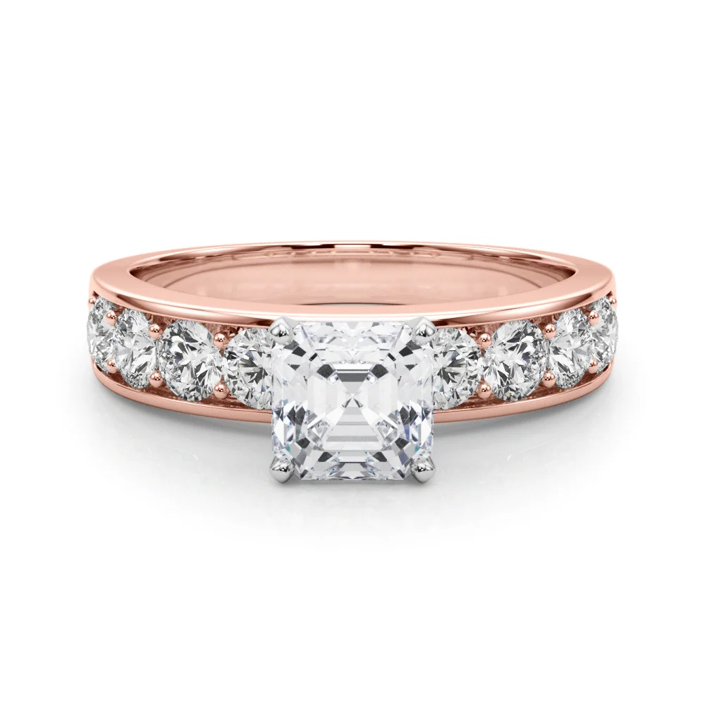 Single Row Channel Set Engagement Ring - Image 107