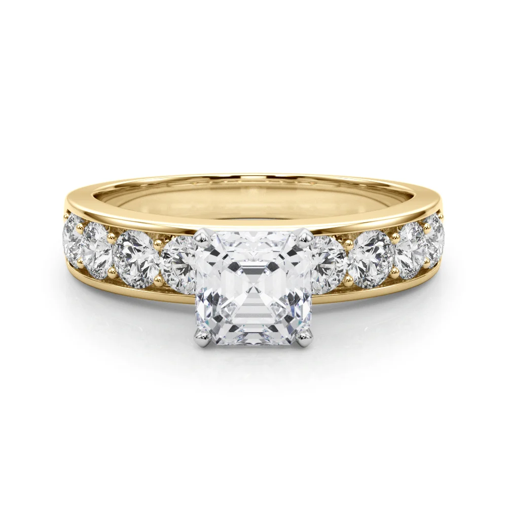 Single Row Channel Set Engagement Ring - Image 103