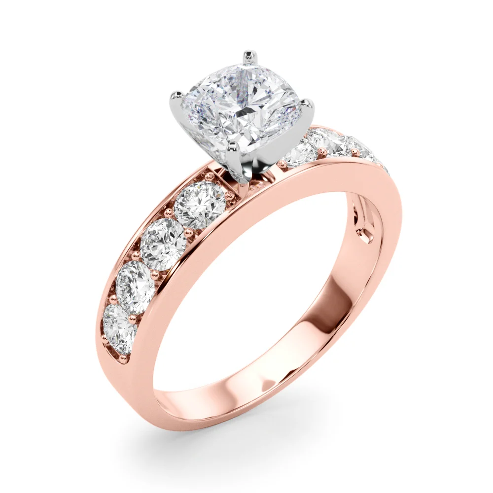 Single Row Channel Set Engagement Ring - Image 60