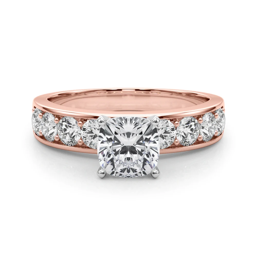 Single Row Channel Set Engagement Ring - Image 59