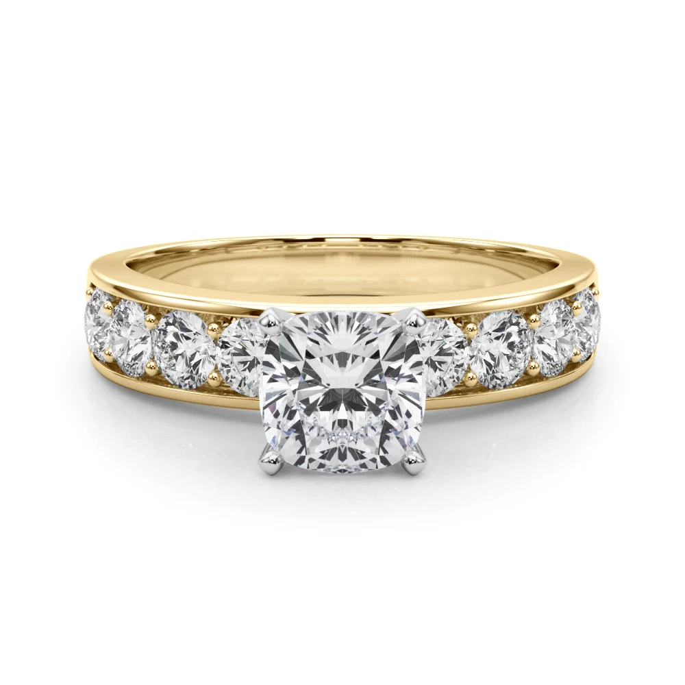 Single Row Channel Set Engagement Ring - Image 55