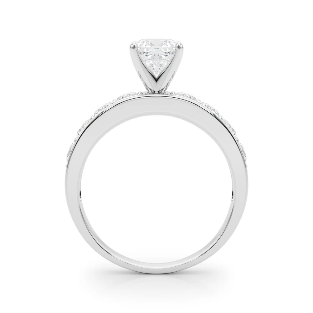 Single Row Channel Set Engagement Ring - Image 50