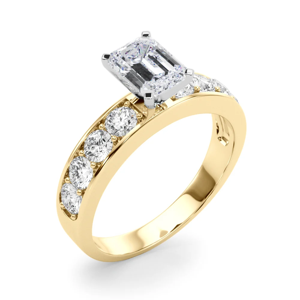 Single Row Channel Set Engagement Ring - Image 20