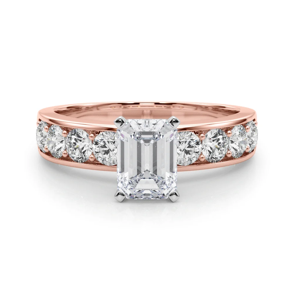 Single Row Channel Set Engagement Ring - Image 23