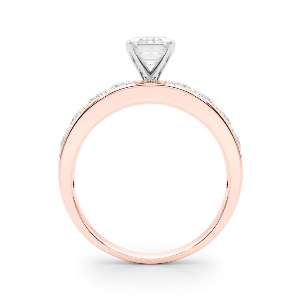 Single Row Channel Set Engagement Ring - Image 22