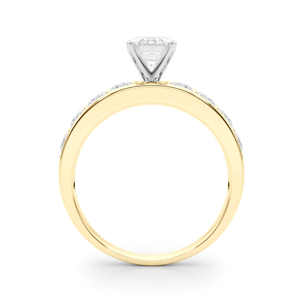 Single Row Channel Set Engagement Ring - Image 18