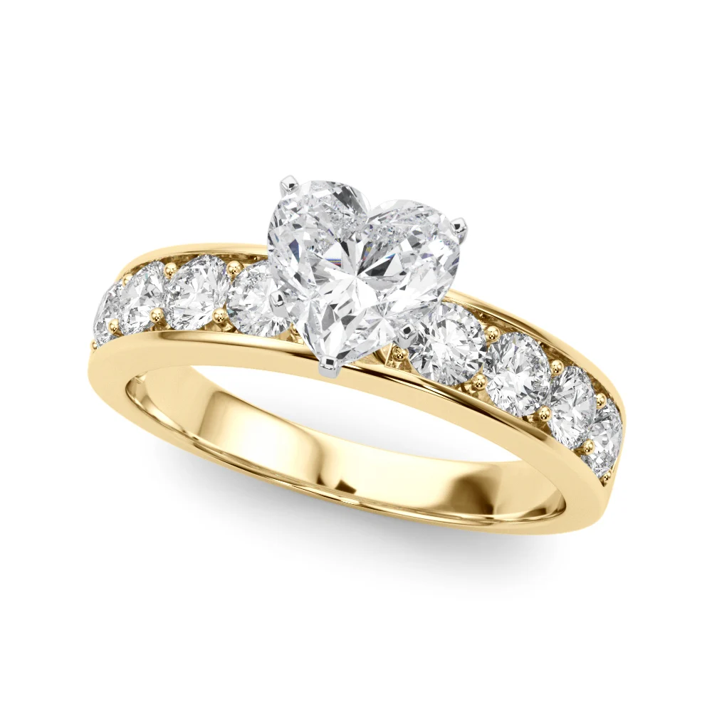 Single Row Channel Set Engagement Ring - Image 113