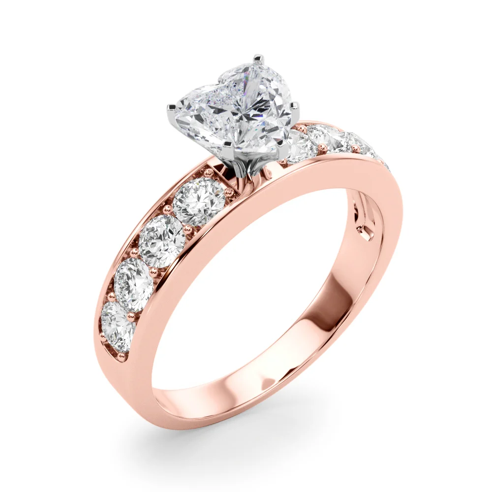 Single Row Channel Set Engagement Ring - Image 120