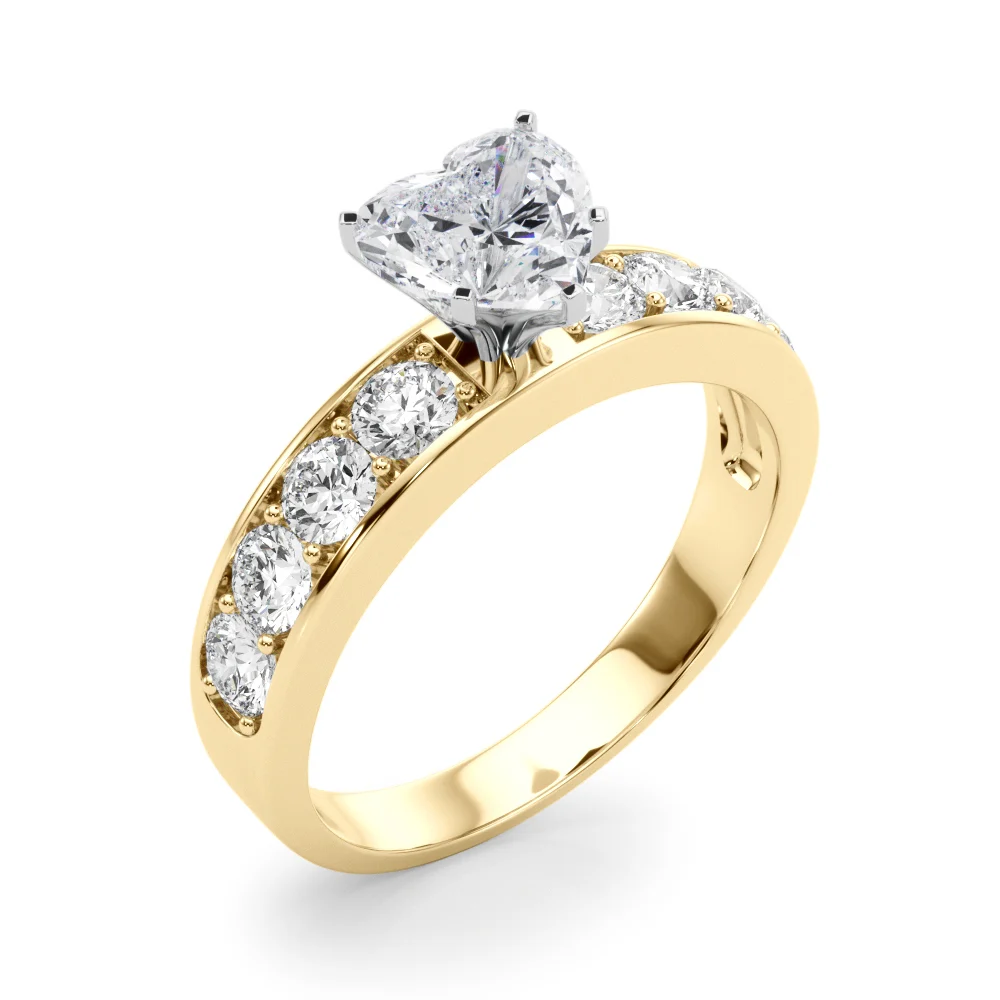 Single Row Channel Set Engagement Ring - Image 116