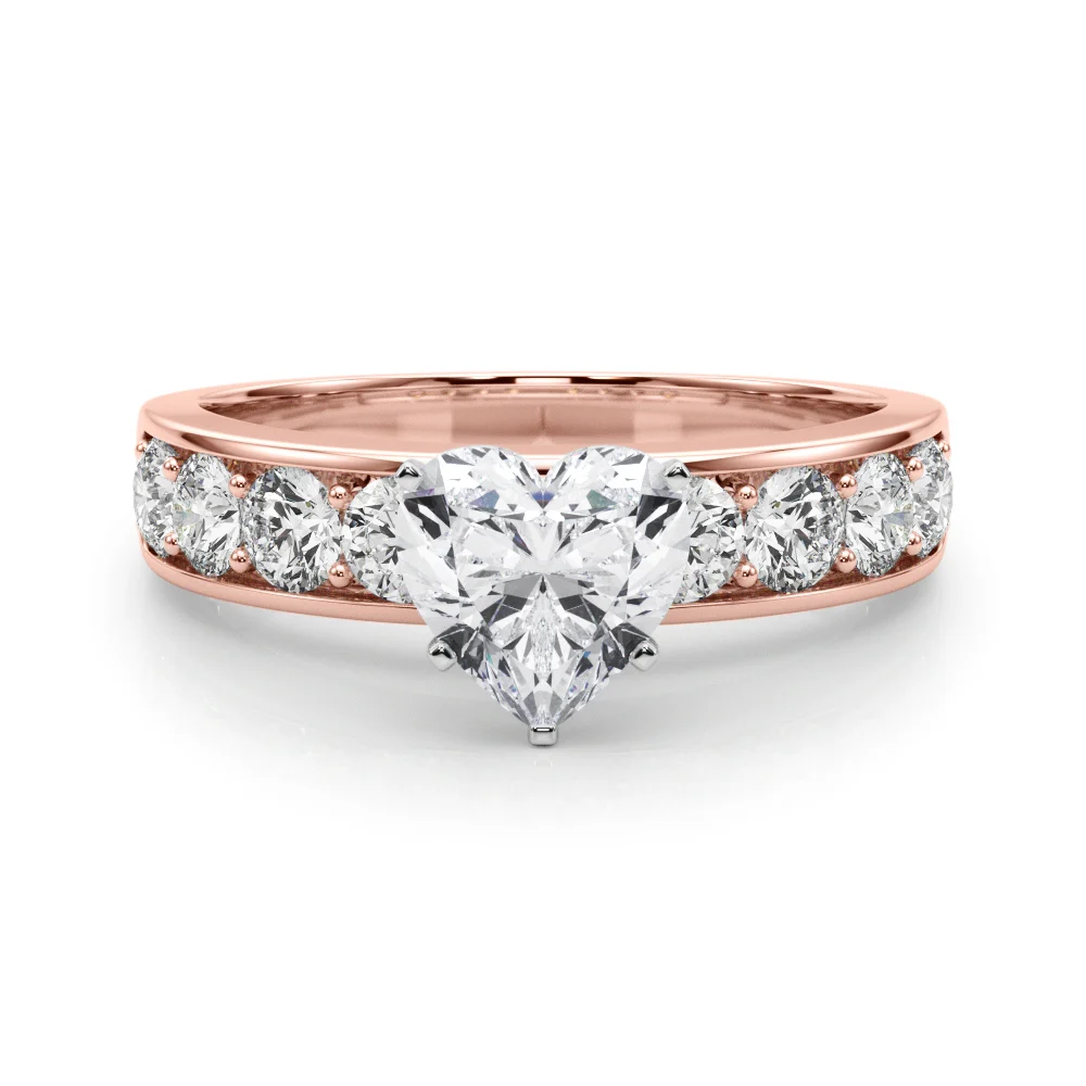Single Row Channel Set Engagement Ring - Image 119