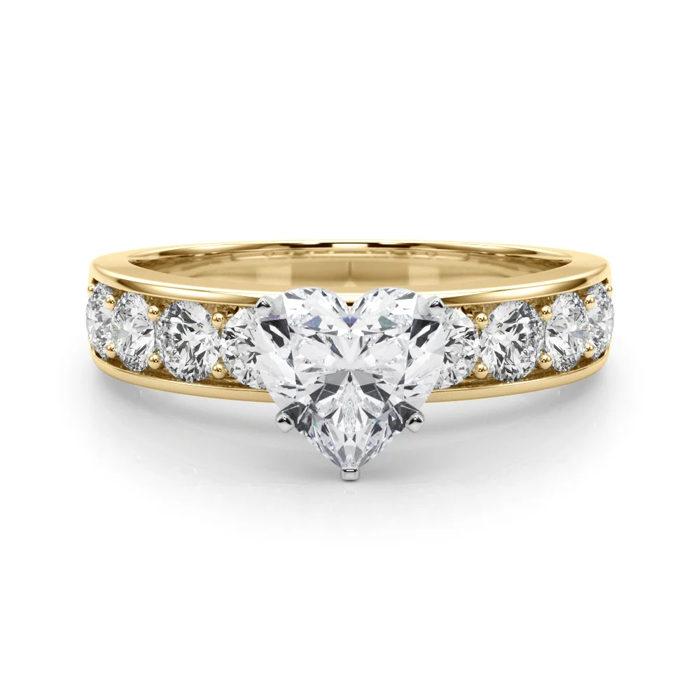 Single Row Channel Set Engagement Ring - Image 115