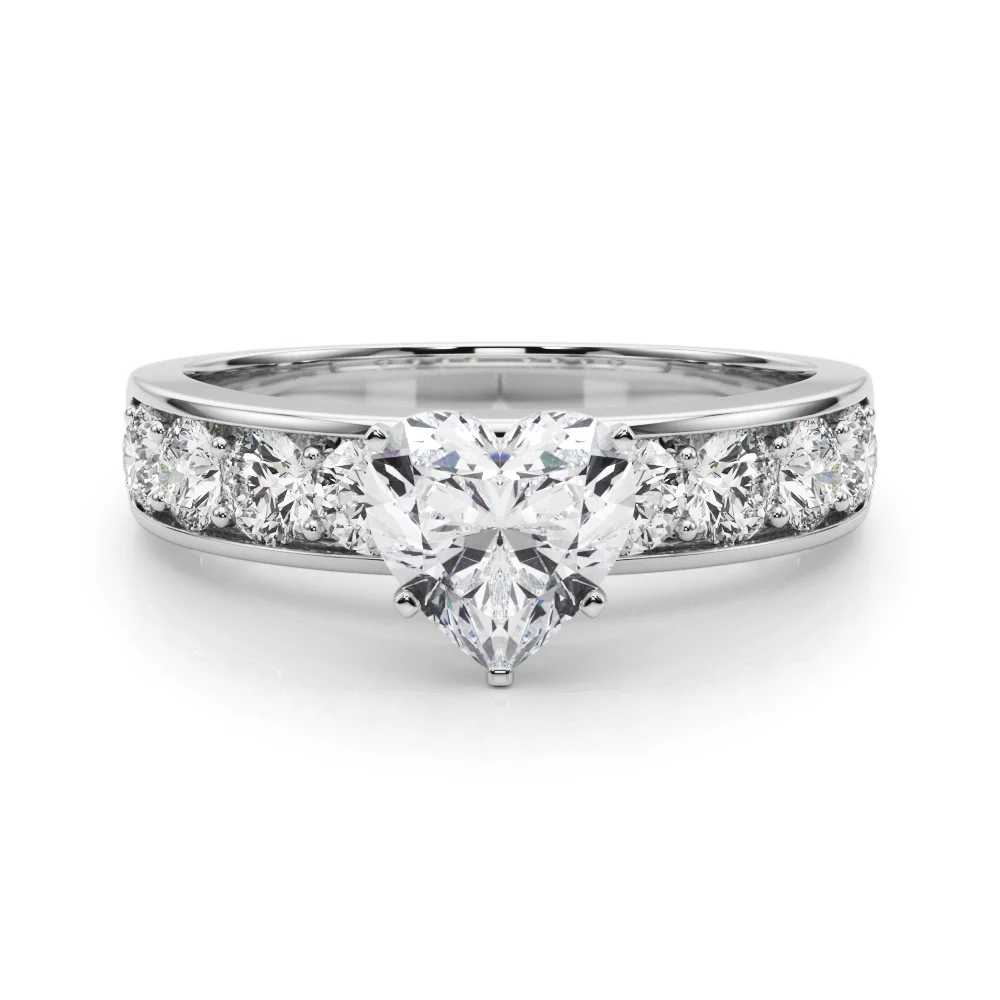 Single Row Channel Set Engagement Ring - Image 111
