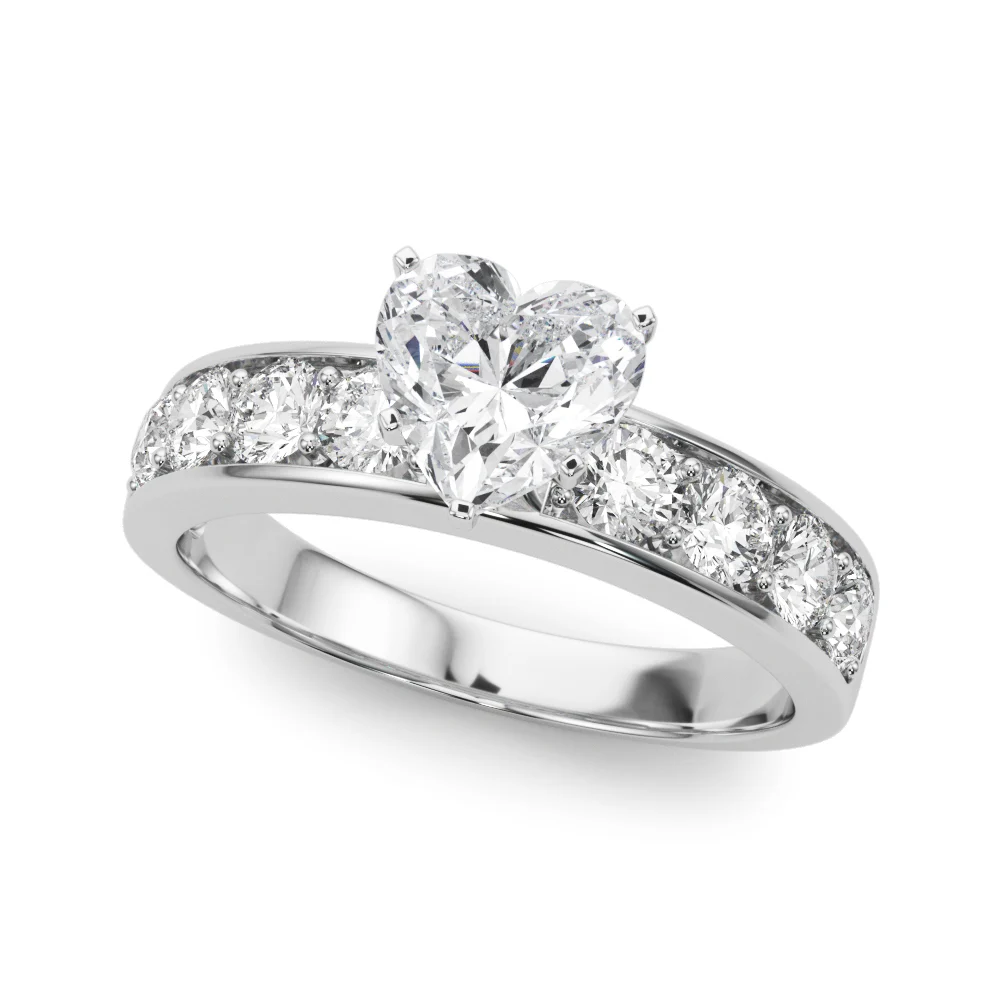 Single Row Channel Set Engagement Ring - Image 109