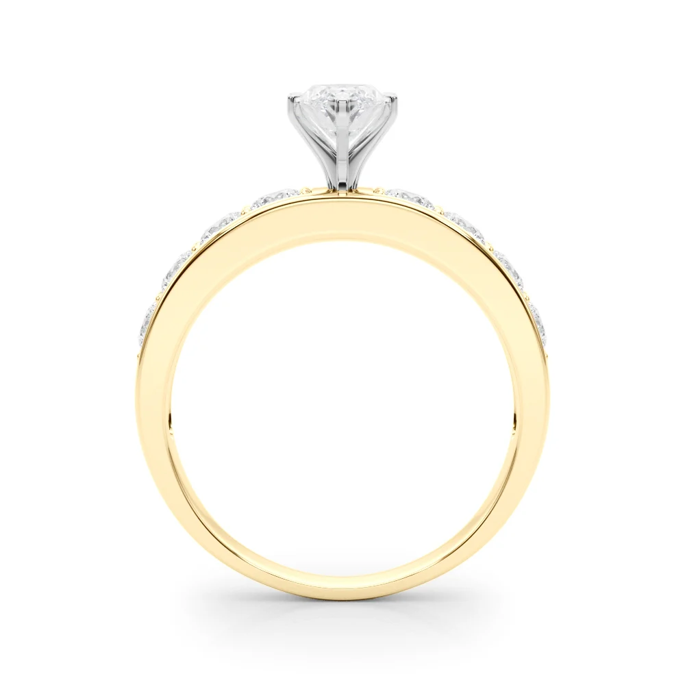 Single Row Channel Set Engagement Ring - Image 90