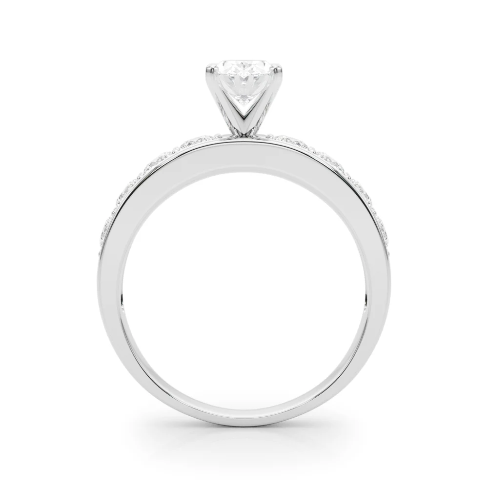 Single Row Channel Set Engagement Ring - Image 38