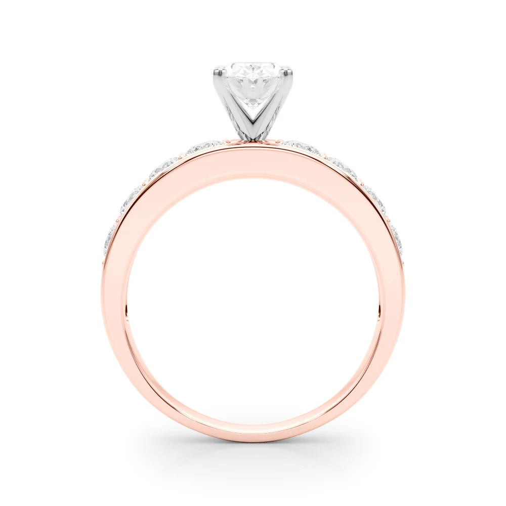 Single Row Channel Set Engagement Ring - Image 46