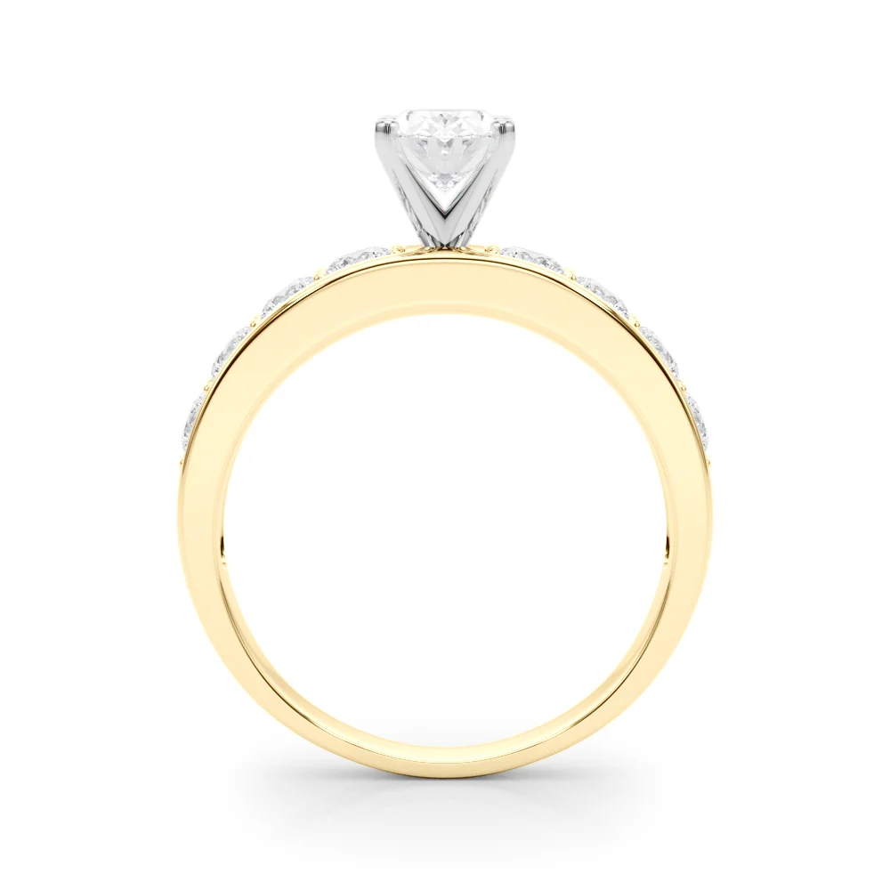 Single Row Channel Set Engagement Ring - Image 42
