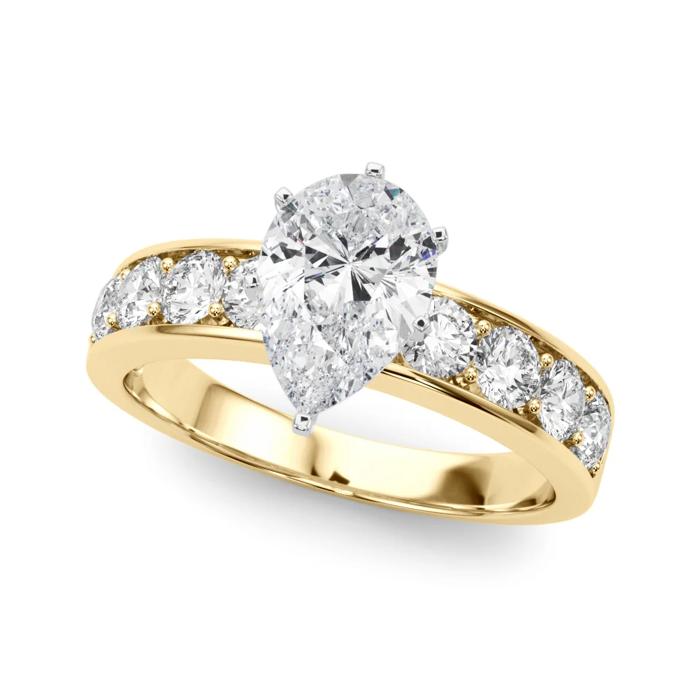 Single Row Channel Set Engagement Ring - Image 77