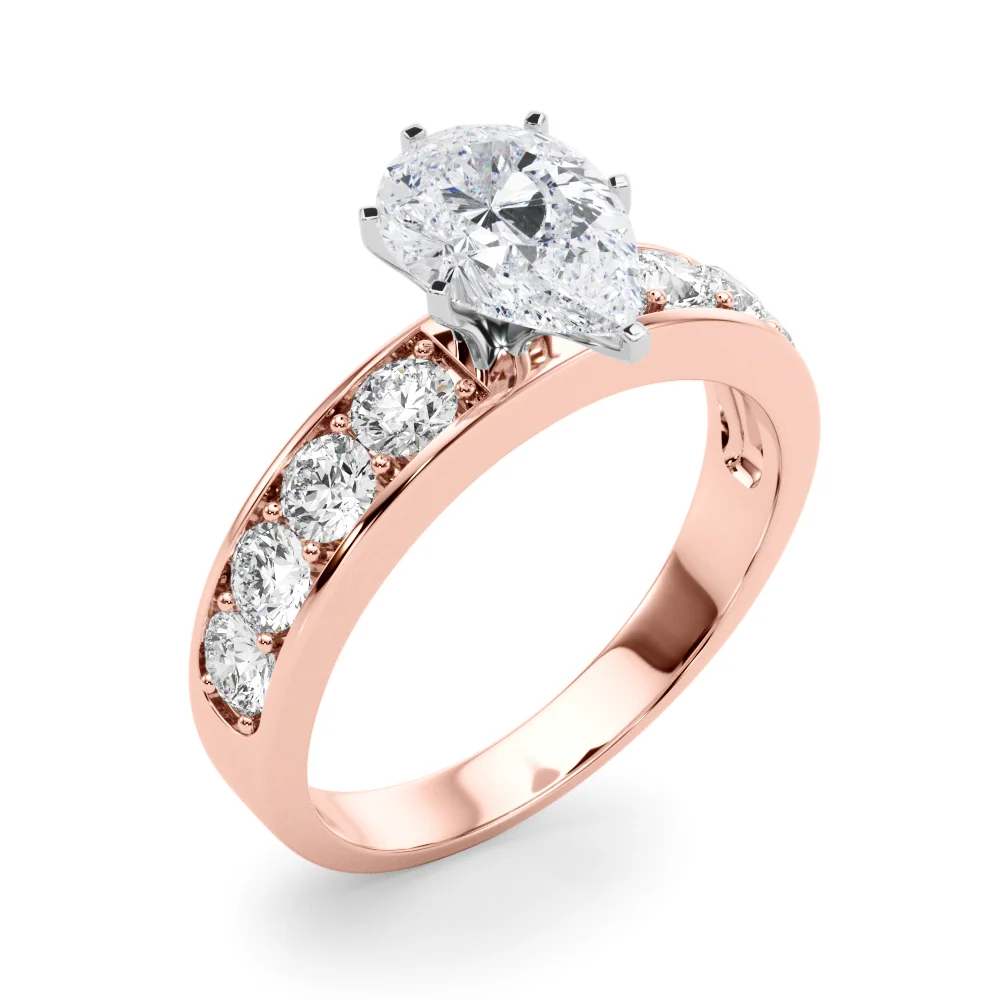Single Row Channel Set Engagement Ring - Image 84