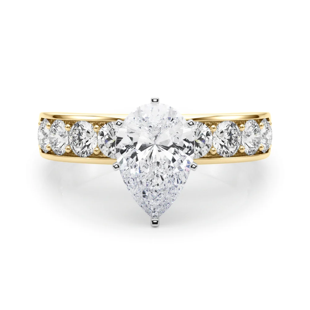 Single Row Channel Set Engagement Ring - Image 79
