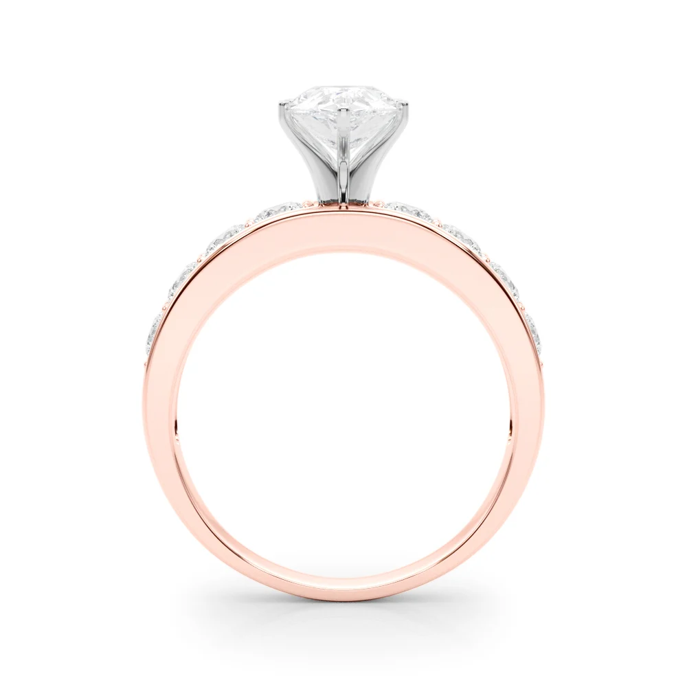 Single Row Channel Set Engagement Ring - Image 82