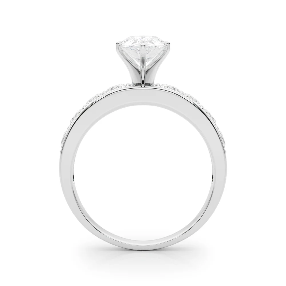 Single Row Channel Set Engagement Ring - Image 74