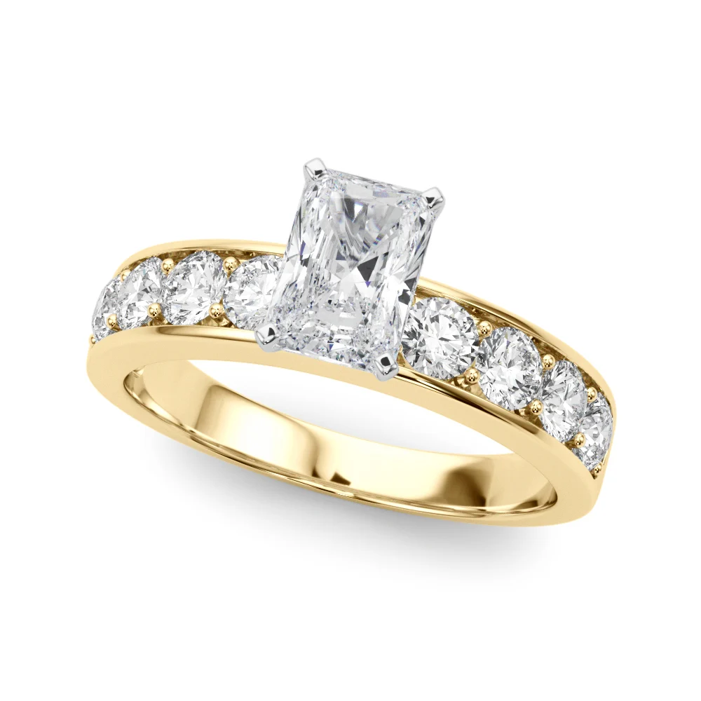 Single Row Channel Set Engagement Ring - Image 29